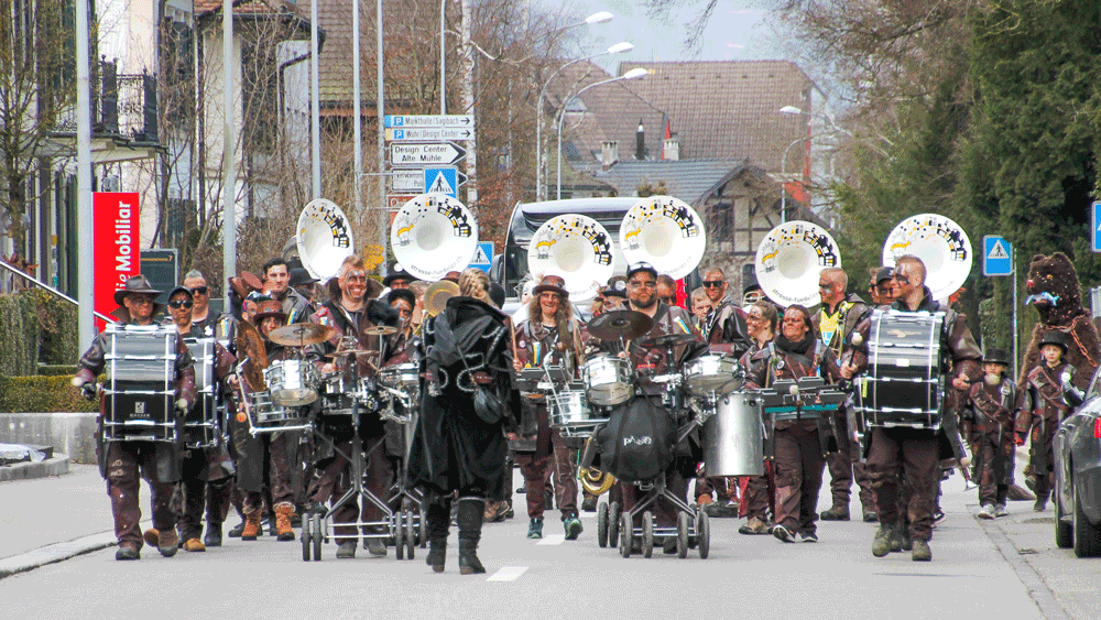 Fasnacht Langenthal, 16. - 20. Februar 2018, Guggemusig Strosse-Füdeler