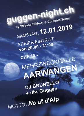 Guggemusig Strosse-Füdeler, Langenthal, Fasnacht, Guggen-Night 2019, Oberaargau, Party